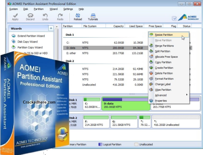 aomei partition assistant download with crack